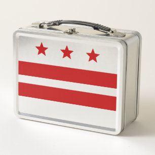 Stadtflagge Washington D.C. Metall Brotdose