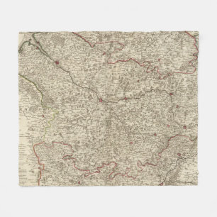 Stadtgebiete von Frankreich 2 Fleecedecke