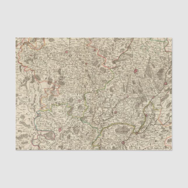 Stadtgebiete von Frankreich 2 Seidenpapier (Vorderseite)