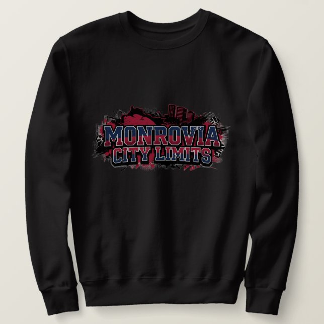 Stadtgrenze von Monrovia Sweatshirt (Design vorne)