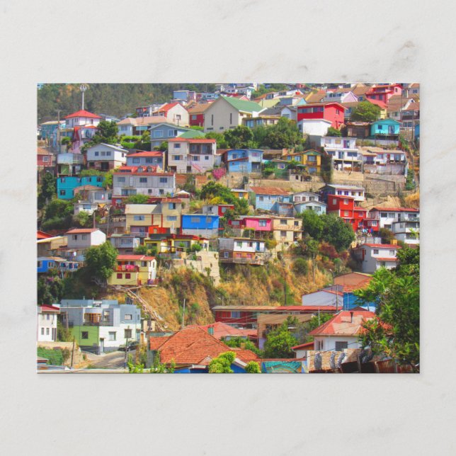 Stadthügel Valparaíso Postkarte (Vorderseite)