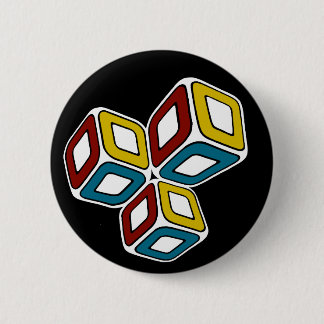 Städtische 3-D Würfel Button