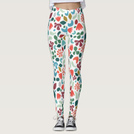 Städtische Abstrakte Bio Muster fallen Farbe auf W Leggings