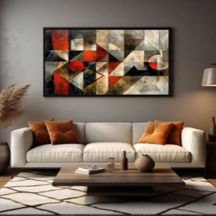 Städtische abstrakte Kunst Leinwanddruck