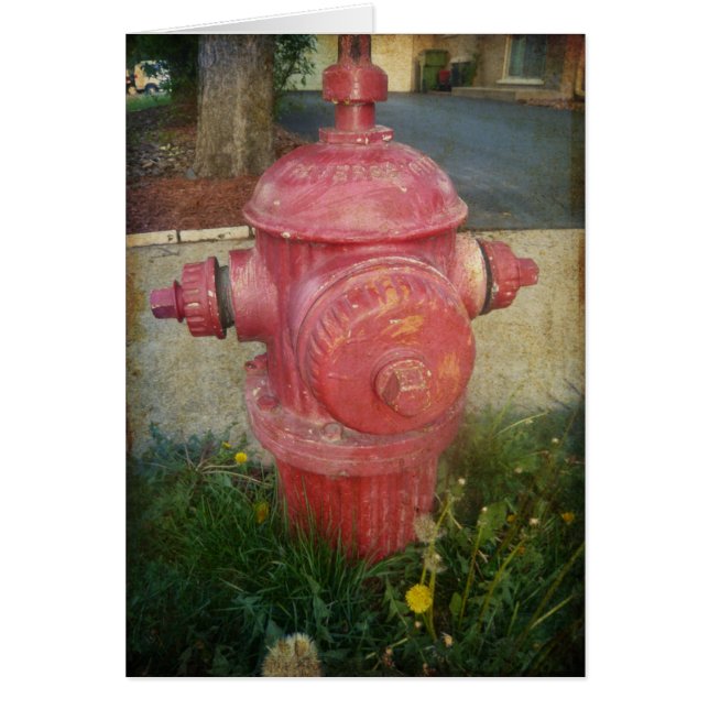 Städtische behandelte Hydrant-Karte (Vorne)