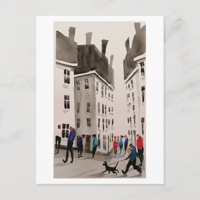 Städtische Bewohner Art Postkarte7 Postkarte (Vorderseite)