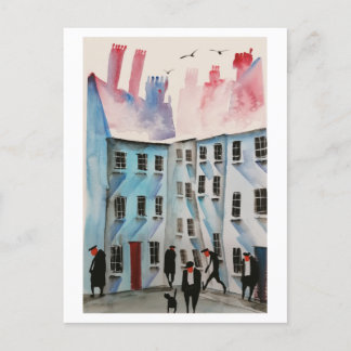 Städtische Bewohner Art Postkarte 8