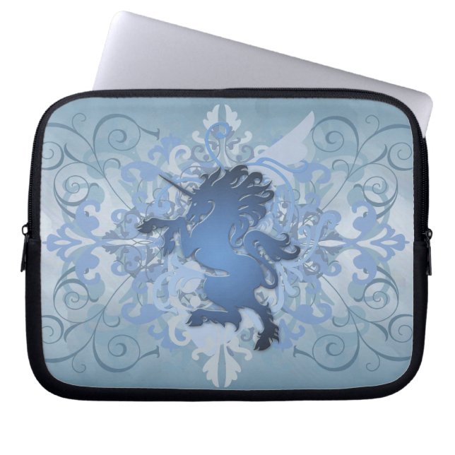 Städtische blaue laptopschutzhülle (Vorderseite)