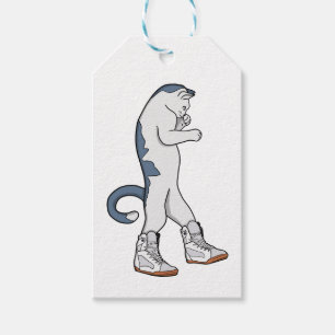 Städtische Boxerkatze in Sneaker Walk Fighter Geschenkanhänger