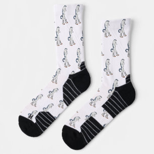 Städtische Boxerkatze in Sneaker Walk Fighter Socken