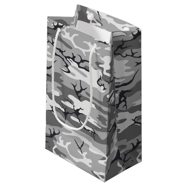 Städtische Camouflage Kleine Geschenktüte (Vorderseite Schrägansicht)