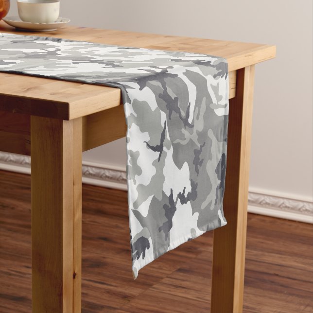 Städtische Camouflage Kurzer Tischläufer (Beispiel)