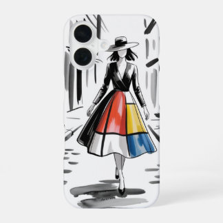 Städtische Chic-Kunst iPhone 16 Hülle
