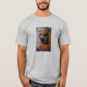 städtische Collage der Akustikgitarre T-Shirt