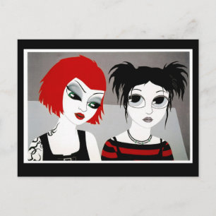 "städtische Elfen, Elf 4" Art Postkarte