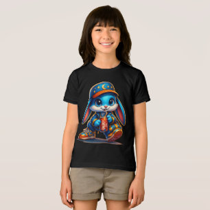 Städtische Energiebrasse - Niedlicher Cartoon Kind Tri-Blend Shirt