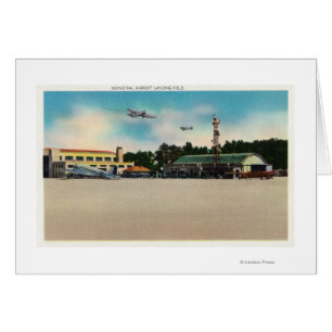 Städtische Flughafen-Flugplatz-Szene