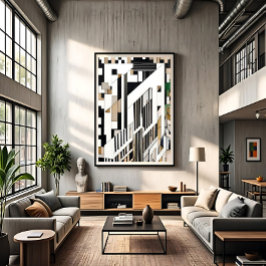 Städtische Fragmente Leinwanddruck