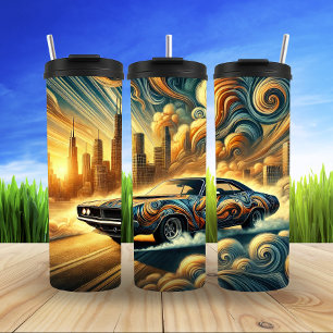 Städtische Fusion gegen zukunftsorientierte Stadte Thermosbecher