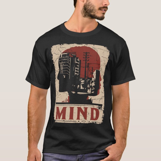 Städtische Geistesmeditation Bewusstseinsgestaltun T-Shirt (Vorderseite)