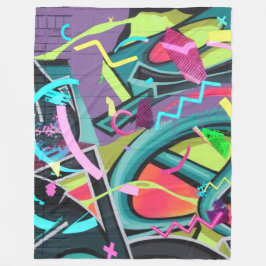 Städtische Graffiti01 Fleecedecke