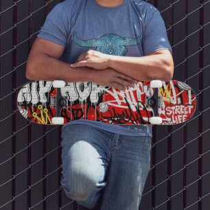 Städtische Graffiti-Strassenkunst Individuelle Thr Skateboard