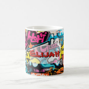 Städtische Graffiti-Wand Kaffeetasse