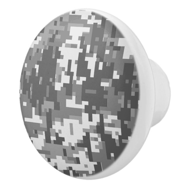 Städtische Gray Digital Camouflage Camouflage indi Keramikknauf (Rechts)