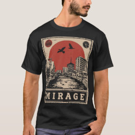 Städtische Illusion Film Noir Design T-Shirt