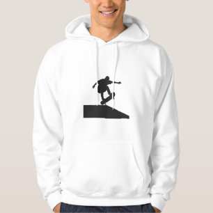 Städtische Kickflip-Skateboarding-Silhouette  Hoodie