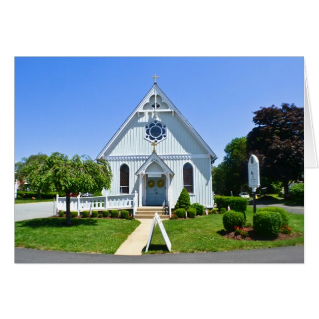 Städtische Kirche Postkarte (Vorderseite (Horizontal))