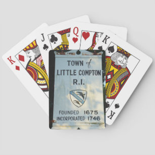 Städtische Kleine Compton, RI - gegründet 1675 Spielkarten