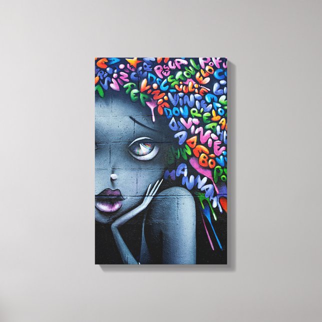 Städtische Kunst Leinwanddruck (Vorderseite)