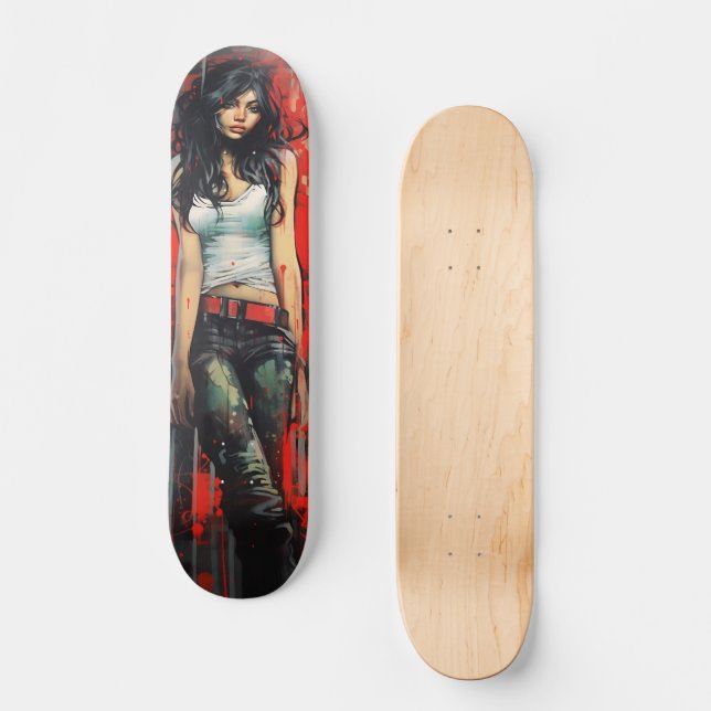 Städtische Kunst Skateboard (Vorderseite)