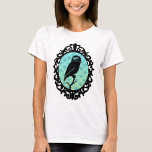 Städtische künstlerische Ornated gerahmte Eule T-Shirt