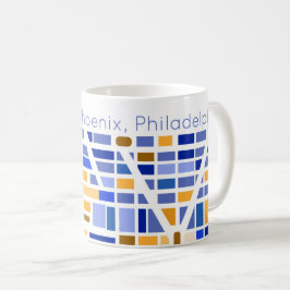 Städtische Landkarte Städte Liebed Moved Neue Zuha Kaffeetasse