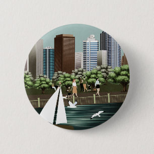 Städtische Landschaft Button