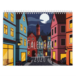 Städtische Landschaft Kalender