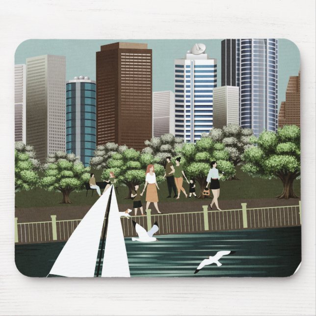 Städtische Landschaft Mousepad (Vorne)