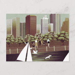 Städtische Landschaft Postkarte