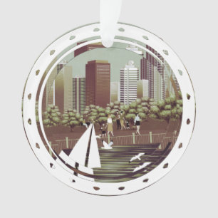 Städtische Landschaftsdekoration Ornament