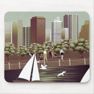 Städtische Landschaftsmaus Mousepad