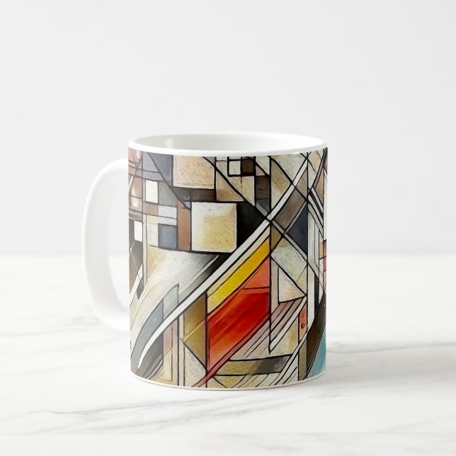 Städtische Leinwand Kaffeetasse (Vorderseite Links)