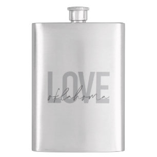 Städtische, moderne, einfache, coole Design Liebe Flachmann