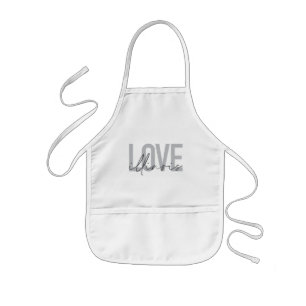 Städtische, moderne, einfache, coole Design Liebe  Kinderschürze