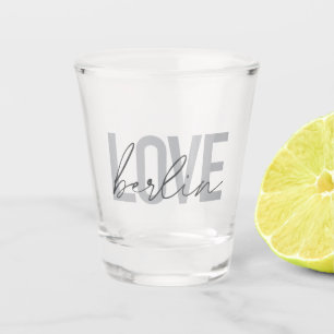 Städtische, moderne, einfache, coole Design-Liebe Schnapsglas