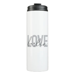 Städtische, moderne, einfache, coole Design-Liebe Thermosbecher