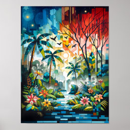 Städtische Oase Poster