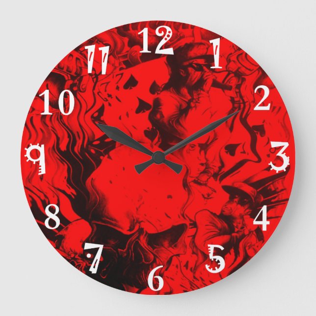 Städtische schöne fantastische späteste große wanduhr (Vorderseite)