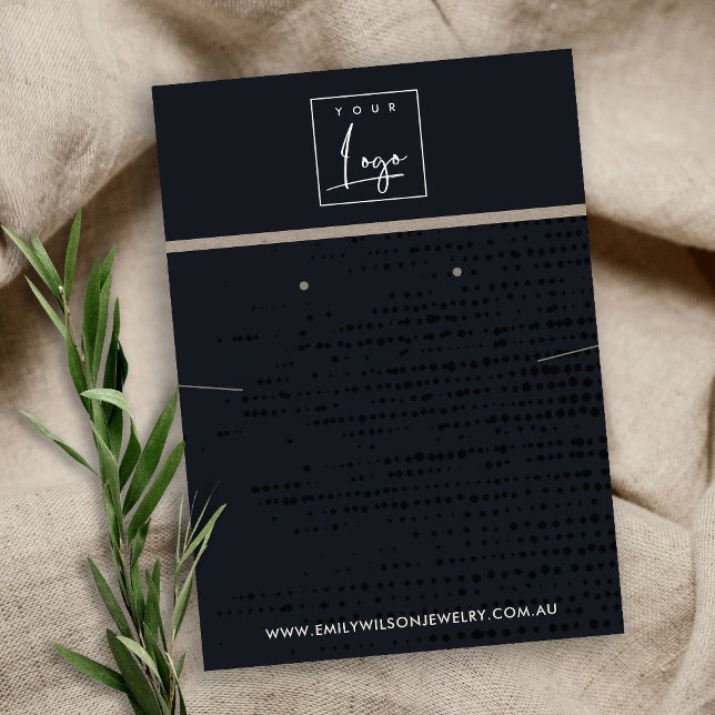STÄDTISCHE SCHWARZE KRAFT-DOTS ERSCHNITTEN VORANGE VISITENKARTE (Von Creator hochgeladen)